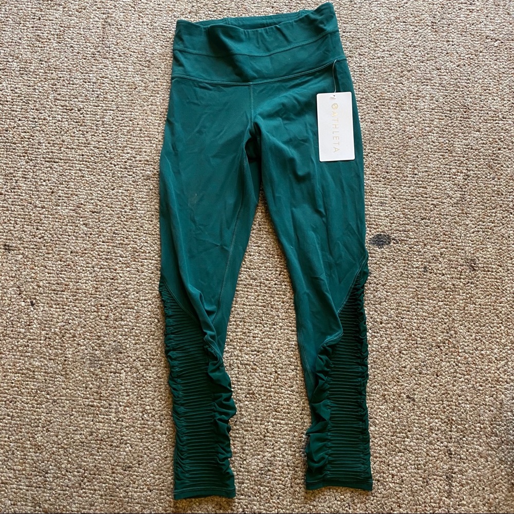 Athleta green high waisted leggings